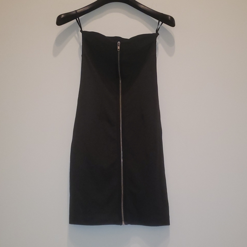 Zip Front Strapless Dress From H&M